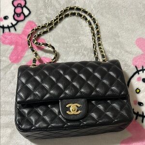 Chanel Black Quilted Leather Shoulder Bag